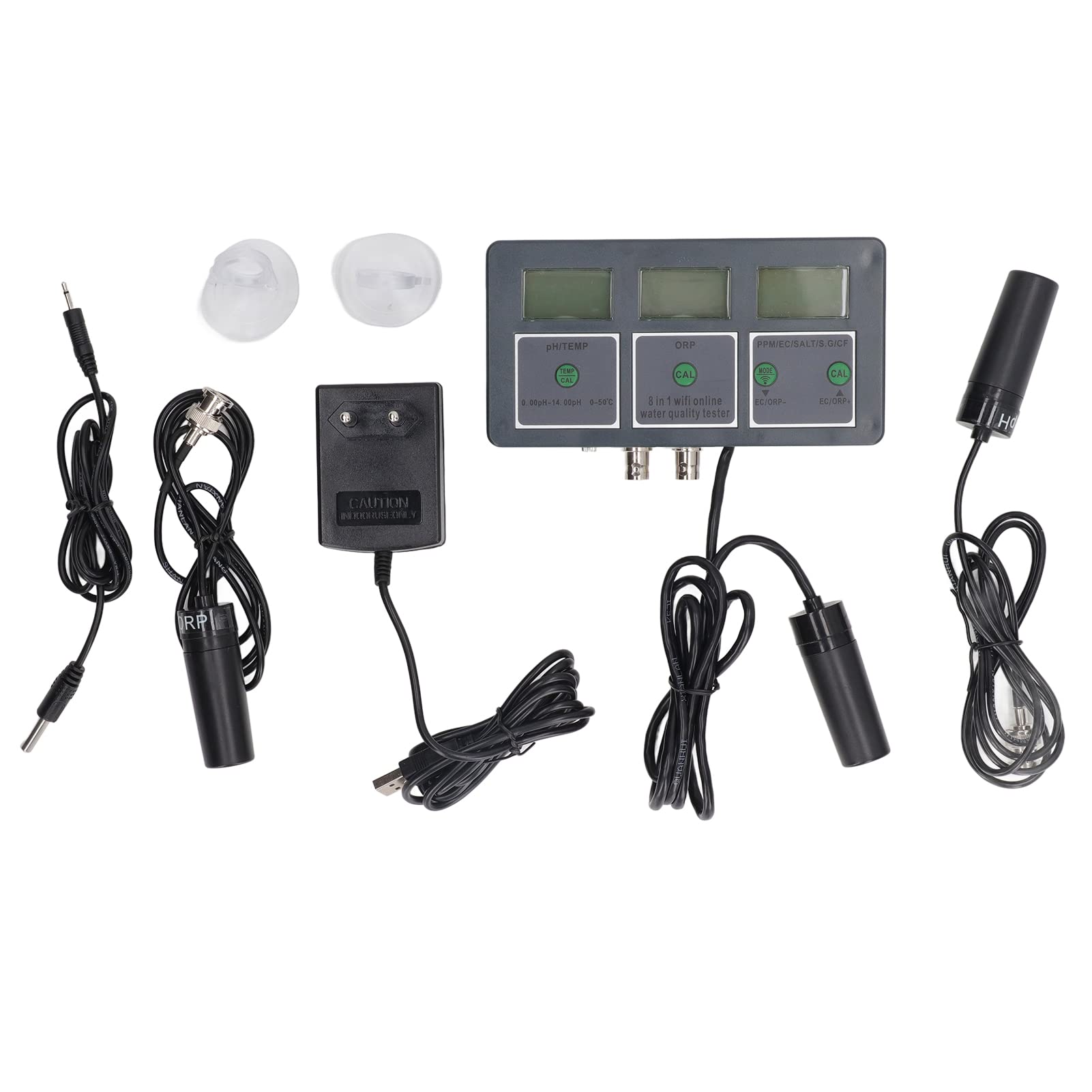 Tester Jakości Wody 8 w 1 do Monitorowania Online Akwarium