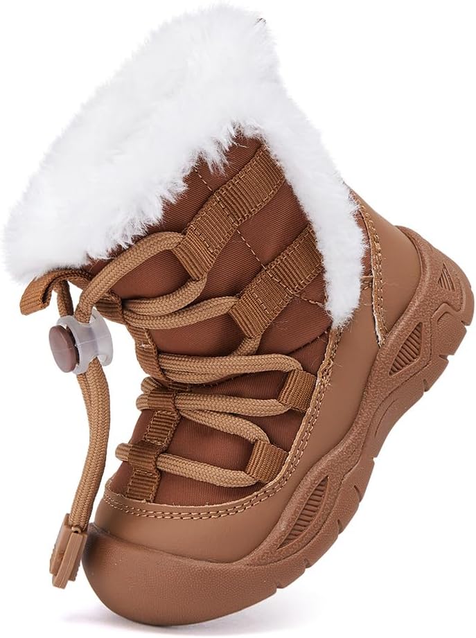 BMCiTYBM Baby Snow Boots Boys Girls Winter Infant Shoes Anti-Slip 6 9 12 18 24 Months Faux Fur - Image 3