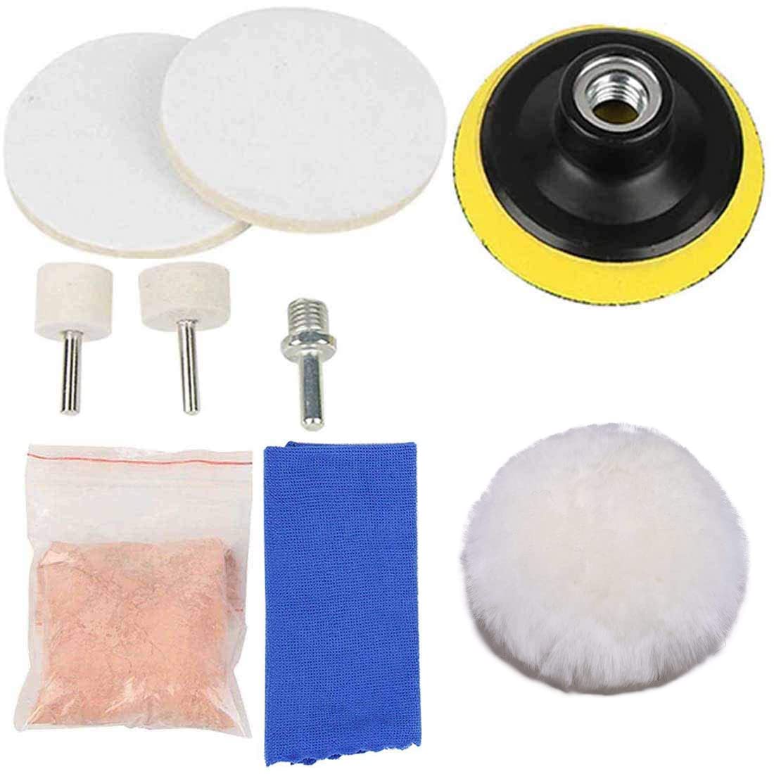 DIY Crafts 8 Pcs 3"inch Car Windshield Polishing Scratch Removal Polished Remover Repair Cerium Oxide Powder TREO 95% 2.5 microns 1.75oz Recover Glass 70% (500 Grm Kit, Dark Pink Cerium Oxide)-image-43