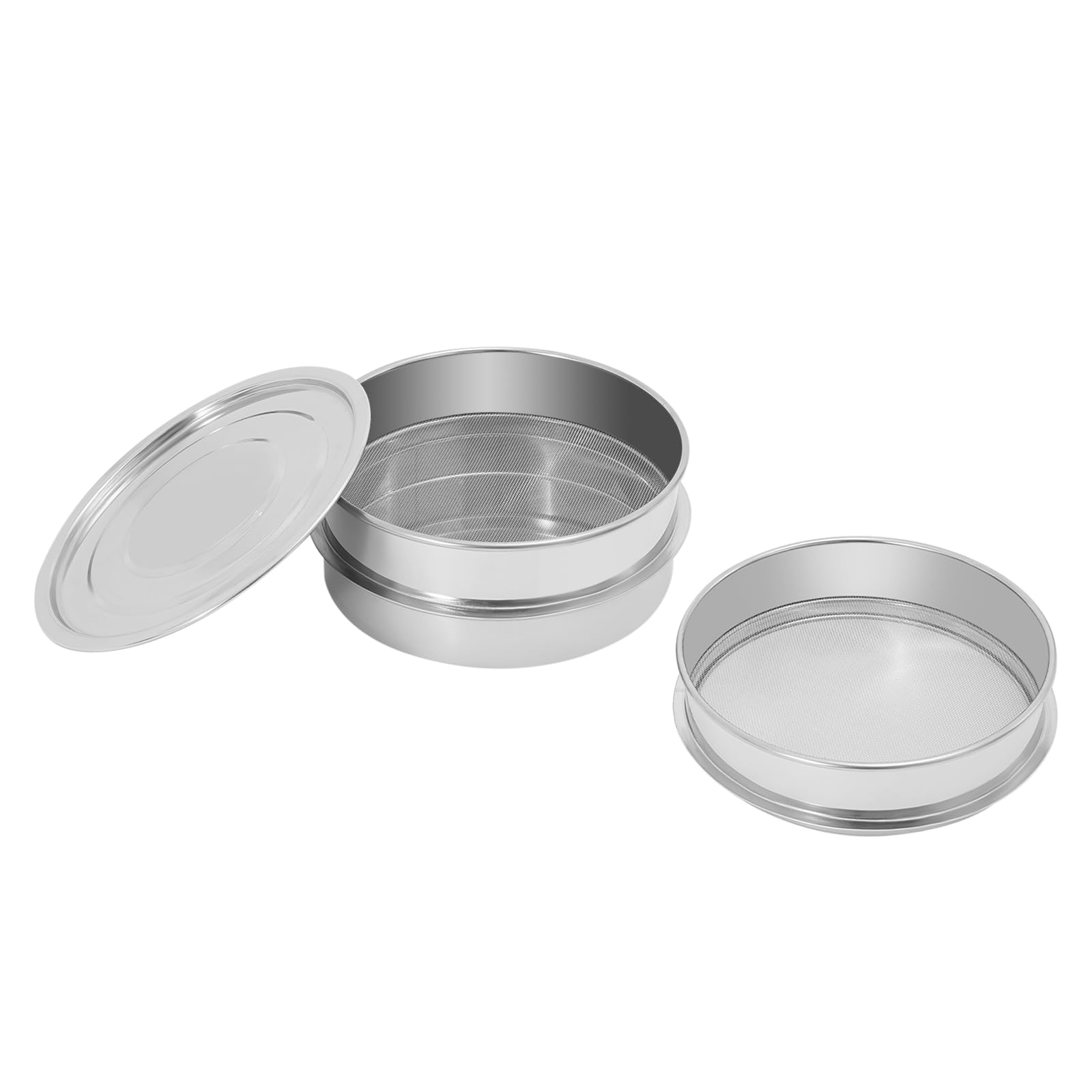 Ciotola in acciaio inox per germogli con colino in metallo, colino per crescione, ciotola per germogli, ciotola per conservare acqua, copertura, germogli, piante, giardino, casa, 20 cm
