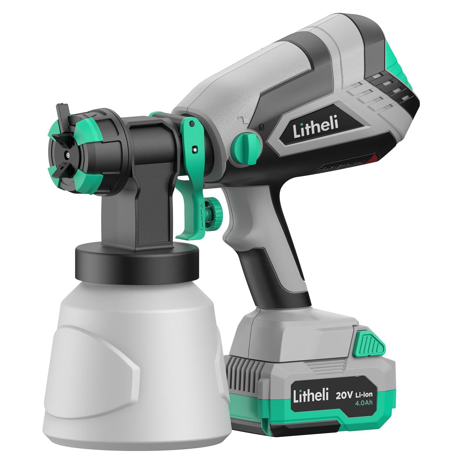 LiTHELi 20V Paint Sprayer - Cordless HVLP Gun -10 LiTHELi 20V Paint Sprayer - Cordless HVLP Gun -10