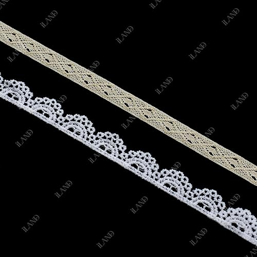 Miniatura 9 de iLAND Paquetes de tela para casa de muñecas con cordones, ropa de cama de casa de muñecas, cortinas, manteles o fabricación de muñecas (lindo idilio)