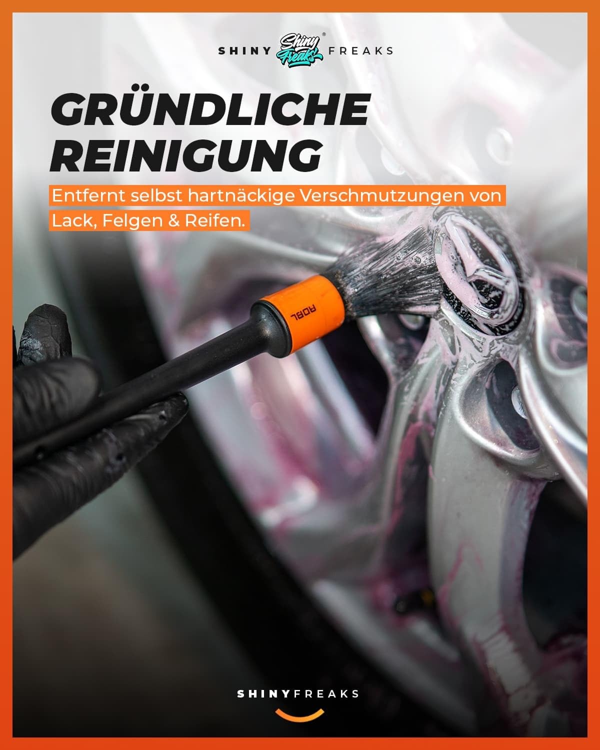 Autopflege Set: Wheel Protection Set - ADBL Autopflege Set für die schonende Felgen + Reifen Pflege inkl. Zubehör - Auto Felgen Detailer Versiegelung, Reifenpflege, Kunststoffpflege | 8-teilig