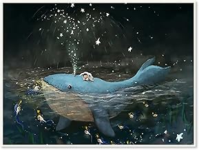 40 x 30 cm DCIDBEI Diamond Painting for Children 5D Round Stone Painting Diamond Rhinestone Complete Set Fish DIY Diamond Art Animals Picture Book for Home Decoration and Embroidery Diamond Blue Whale