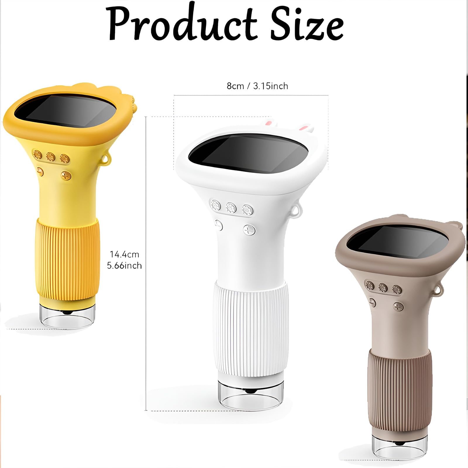 Mini microscopio digitale 2026 per bambini, 1000 x microscopio portatile USB, fotocamera HD tascabile per studenti, laboratorio, esperimenti scientifici, strumento STEM educativo bianco