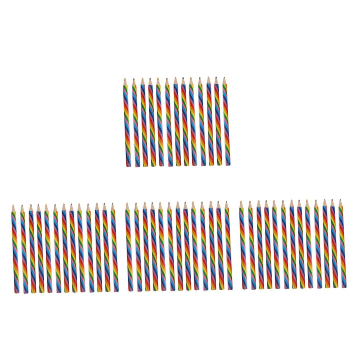 Angoily 4 Sätze Teiliges Bunter Zeichnungsstifte Für Ergonomisch Langlebig Für Zeichnen Malen Und Schreiben Regenbogenfarben Für Junge Künstler 20 Stück * 4