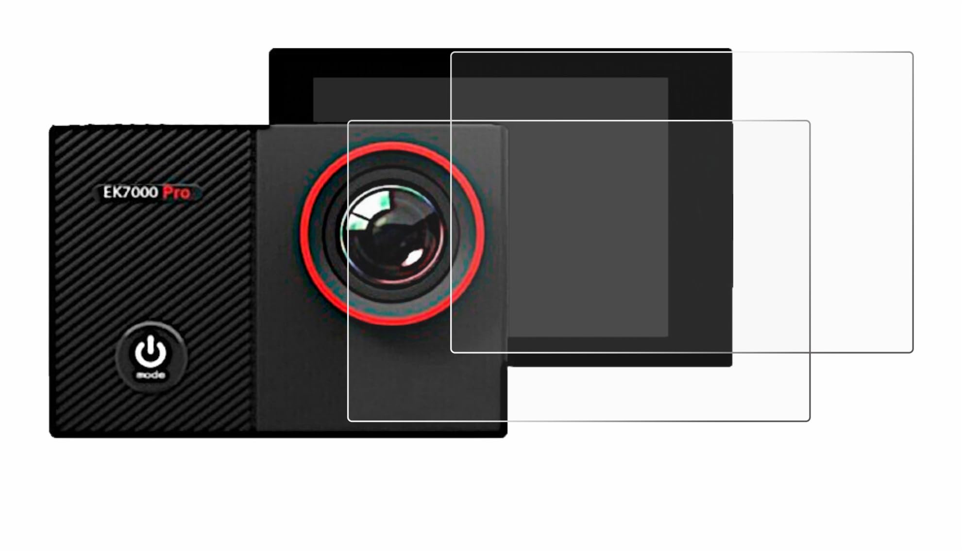 Verre Trempé Compatible Avec AKASO EK7000 Pro [Lot De 3] Film