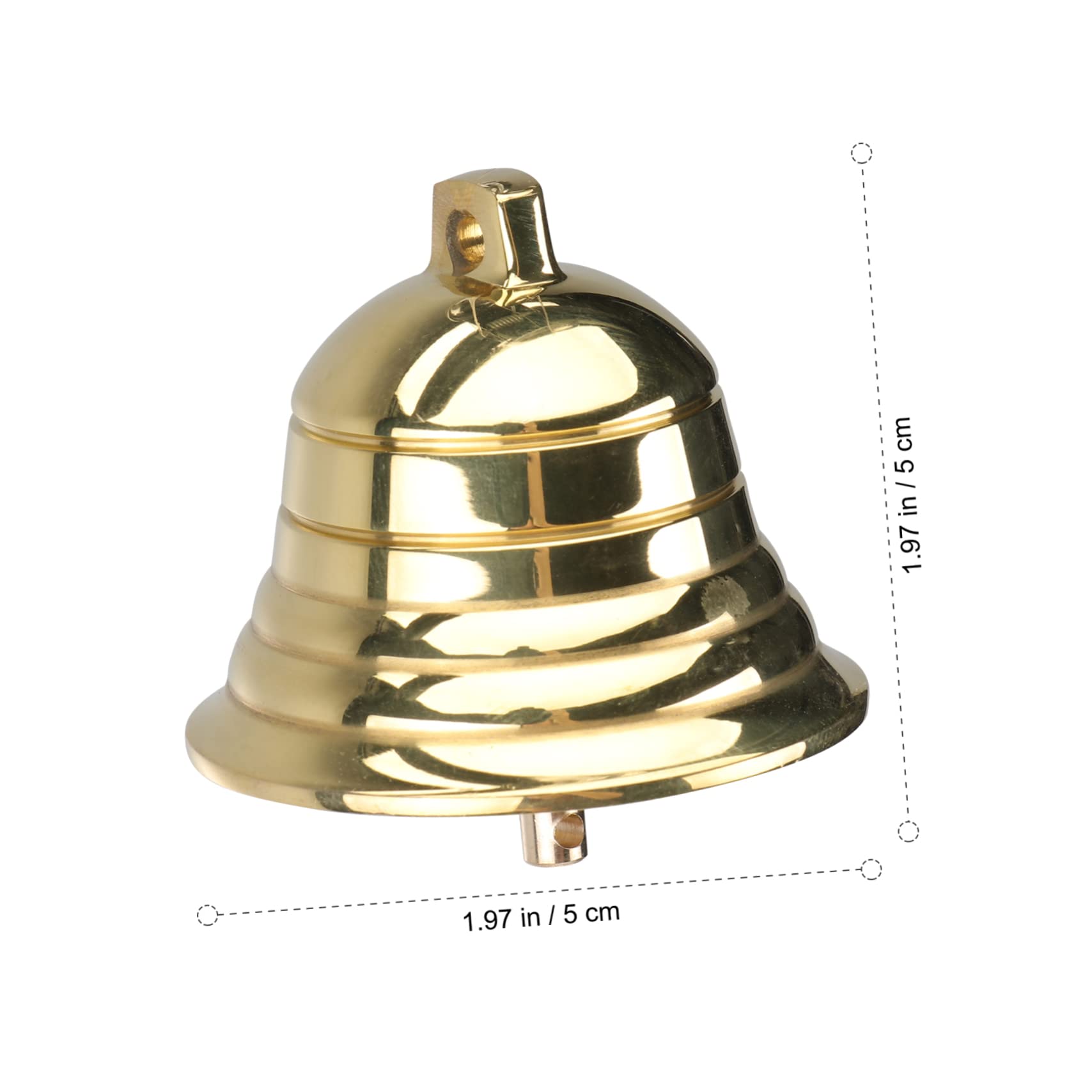Campanella Natalizia in Ottone Oro Multifunzionale Facile da Trasportare per Decorazioni di Natale e Lavoretti Fai da Te