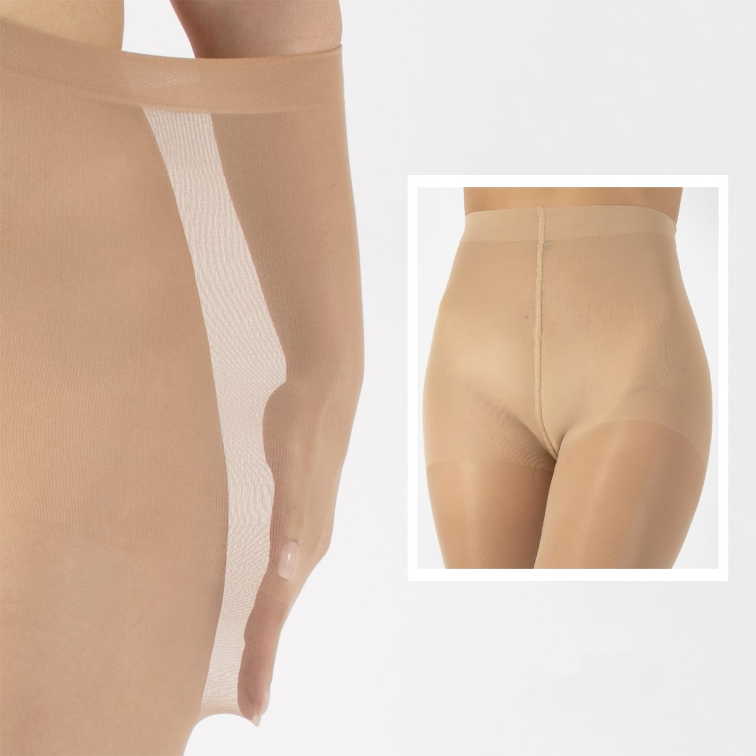CALZITALY PACK 1/2 Paires - Collants de Contention avec Compression Forte 10 mm/Hg, S, M, L, XL, XXL, 3XL, 4XL | 70 DEN | Made in Italy