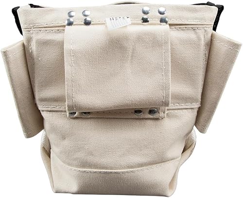Miniatura 3 de Klein Tools 5416TBR Bolsa de herramientas, bolsa de herramientas de retención de pernos construida de lona No. 4 con parte inferior reforzada,