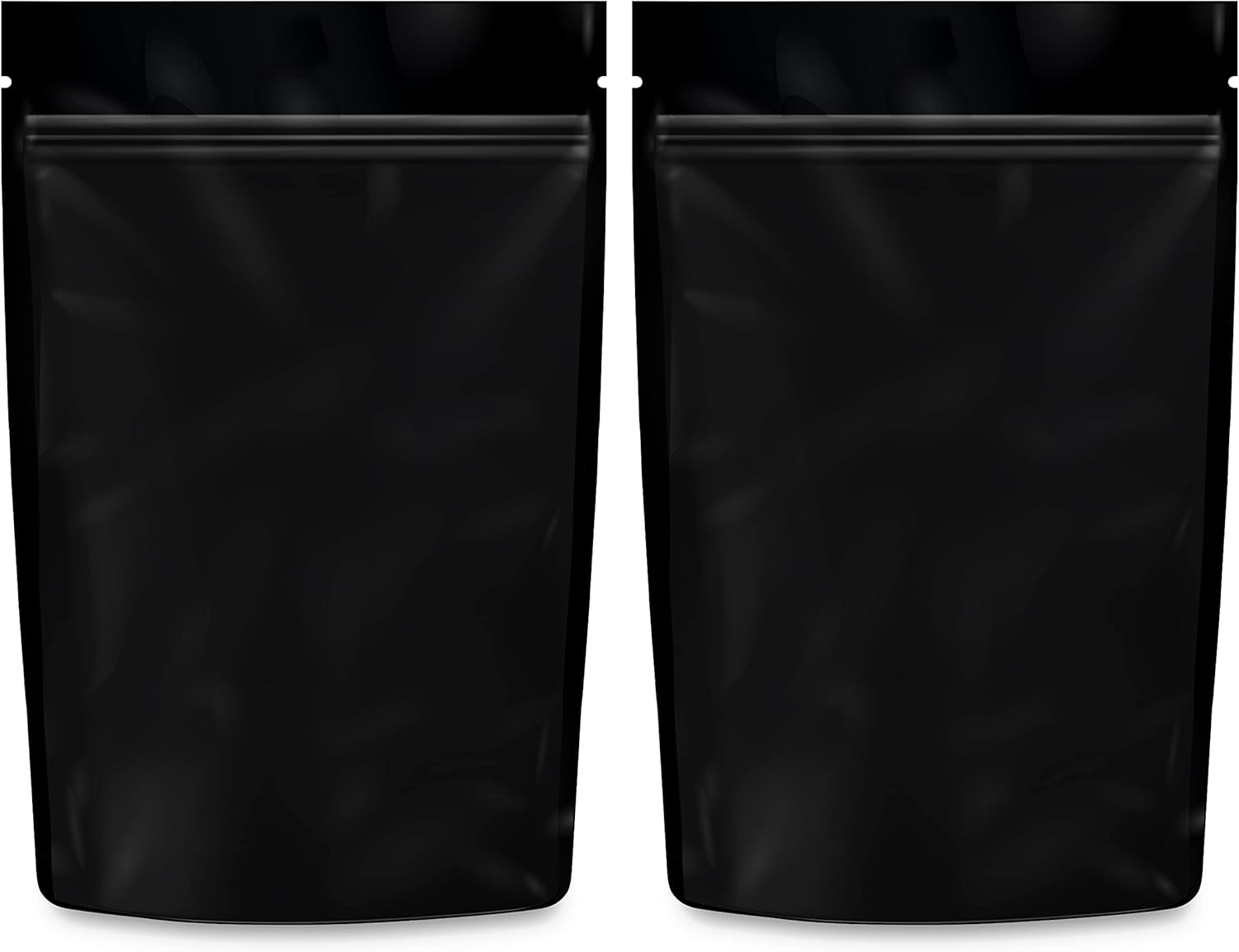 Loud Lock Mylar Bags 1000 Count 9" x 6" All Black - Flex Packaging - Mylar Bags For Food Storage - Resealable Bags