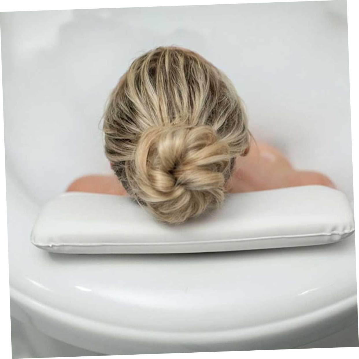 Cuscino Bagno in PU con Ventosa Supporto Ergonomico per e Adatto Vasche e Spa Dimensioni Resistente e Traspirante