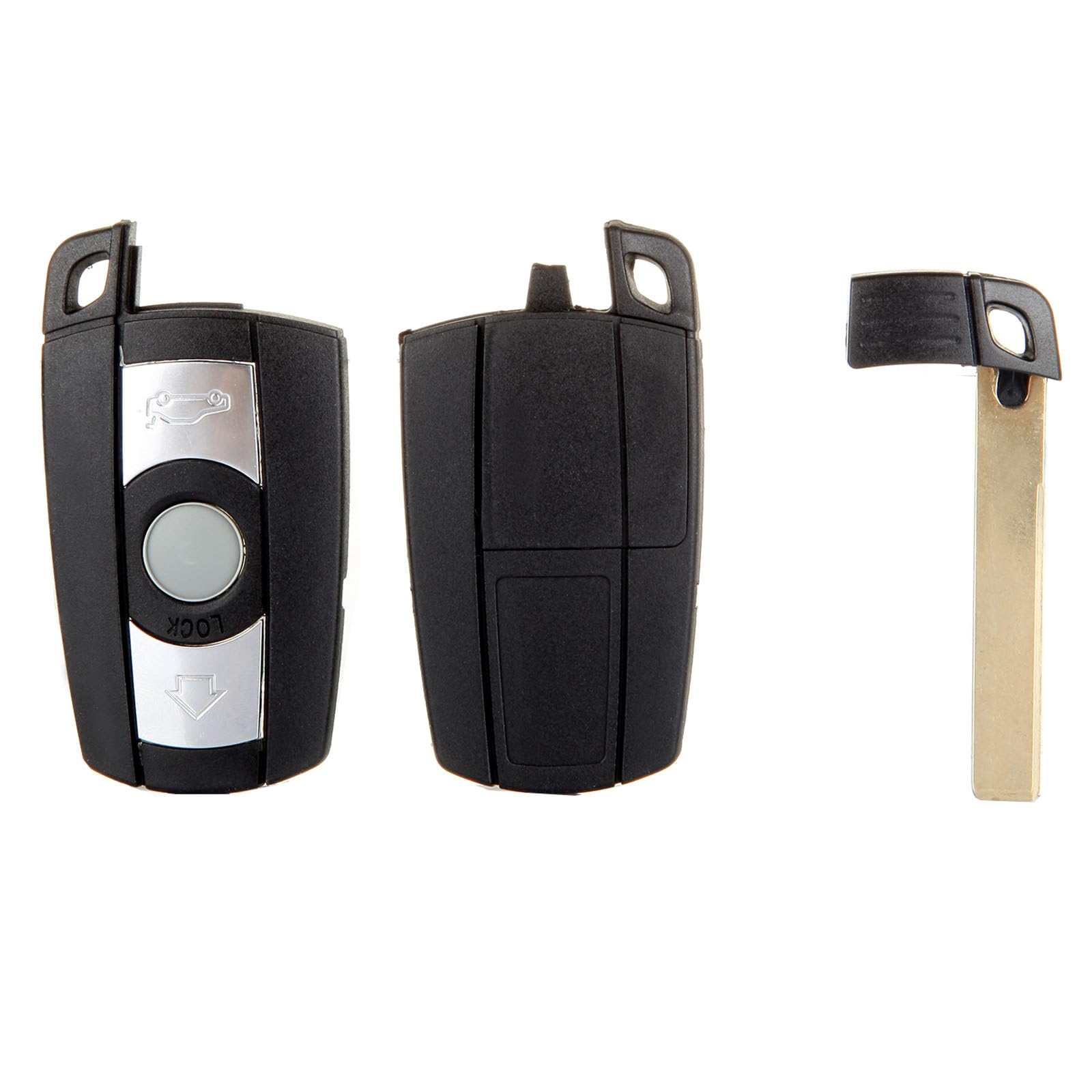 ASAPE Keyless Entry Remote Key Fob with Blade Fit for 2007-2011 for B-MW 32-8i, 2010 for B-MW 55-0i-GT, 2008-2011 for B-MW 53-5i