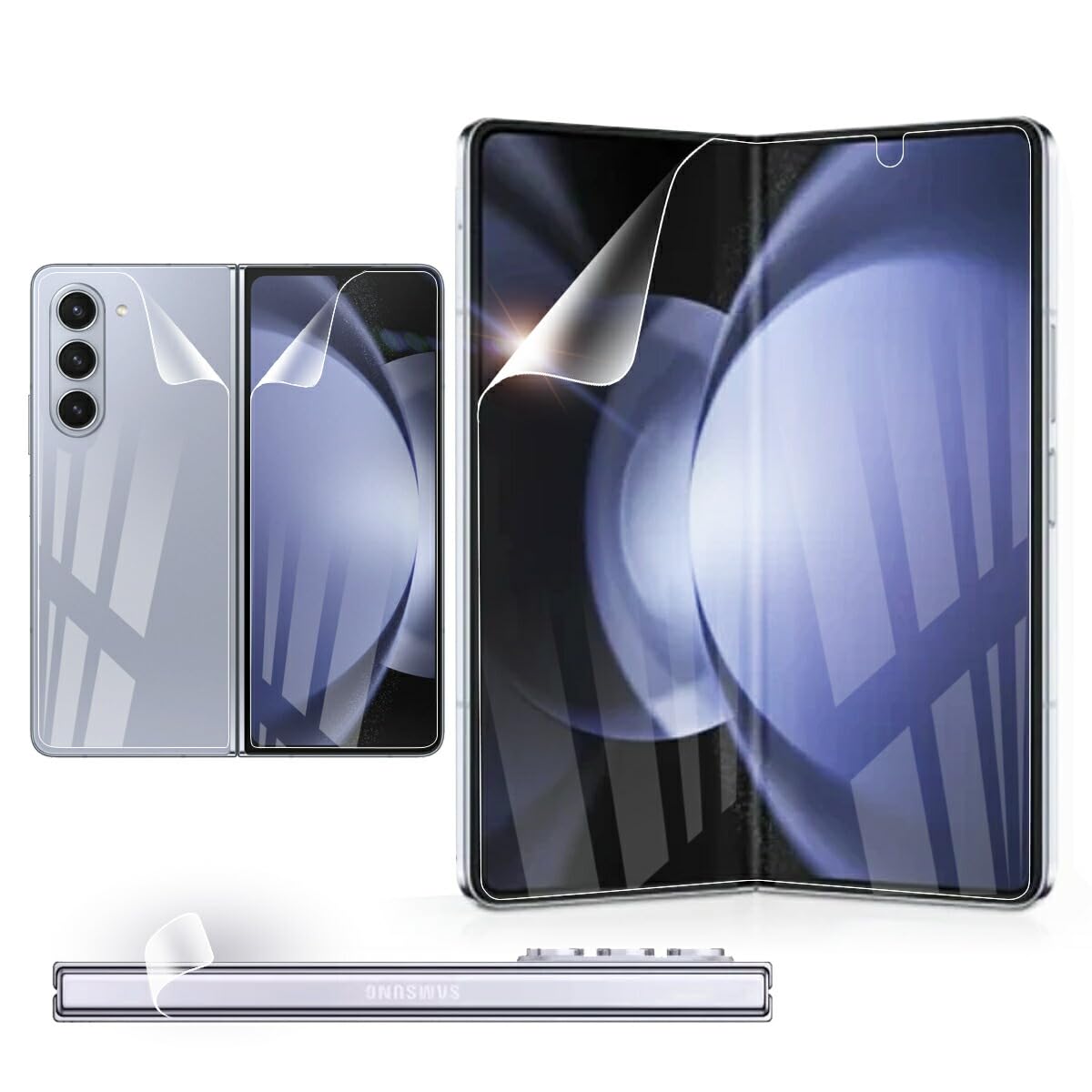 Amazon | 【2+1+1+1枚セット】 Galaxy Z Fold5 用 フィルム 全面