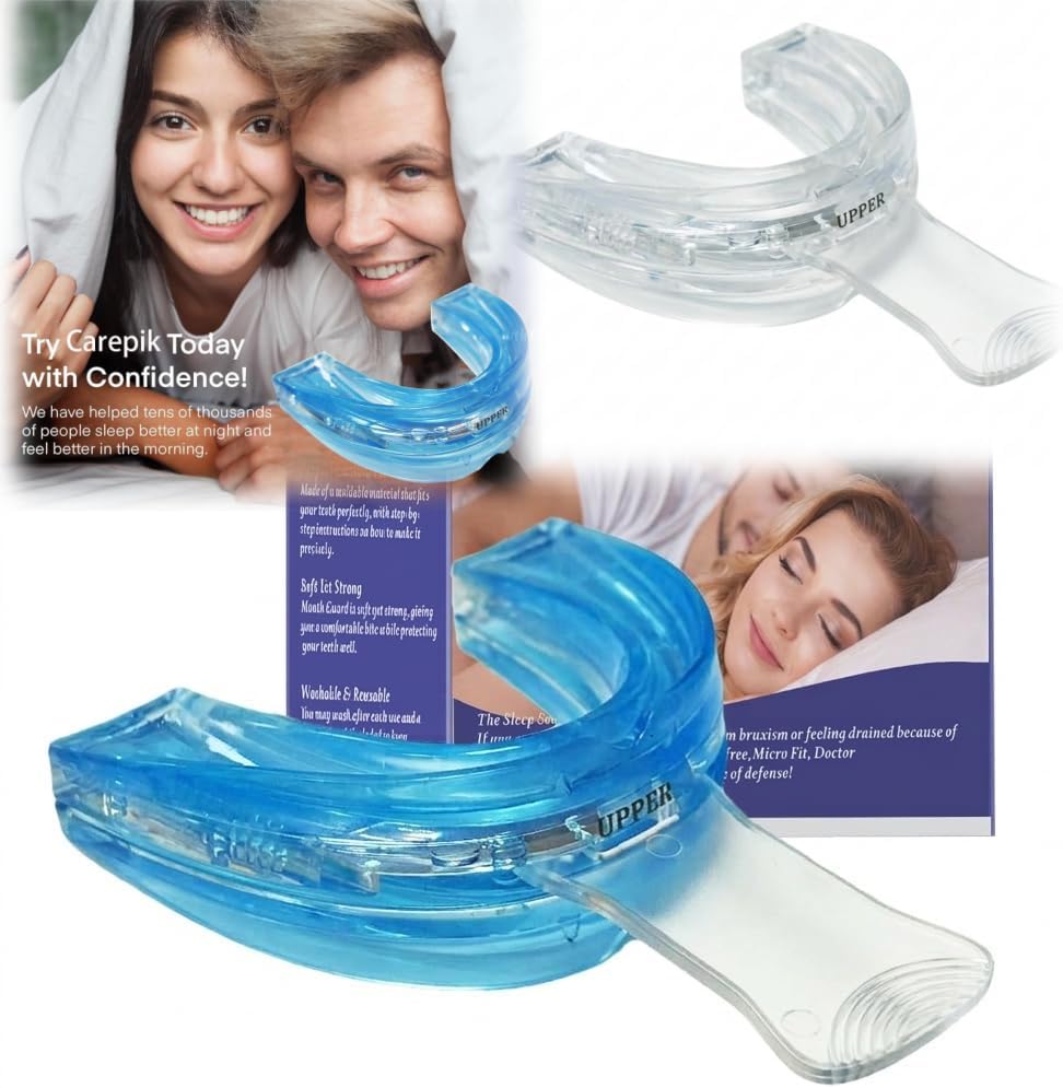 Anti Snore Mouthpiece – Overnight Anti-Grinding Mouthguards Adjustable Intraoral Device Designed to Help Reduce Snoring for Adults (18+) with Retainer Case (T-2)