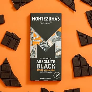 Amazon.com : Montezuma Absolute Black 100% Cocoa With Orange