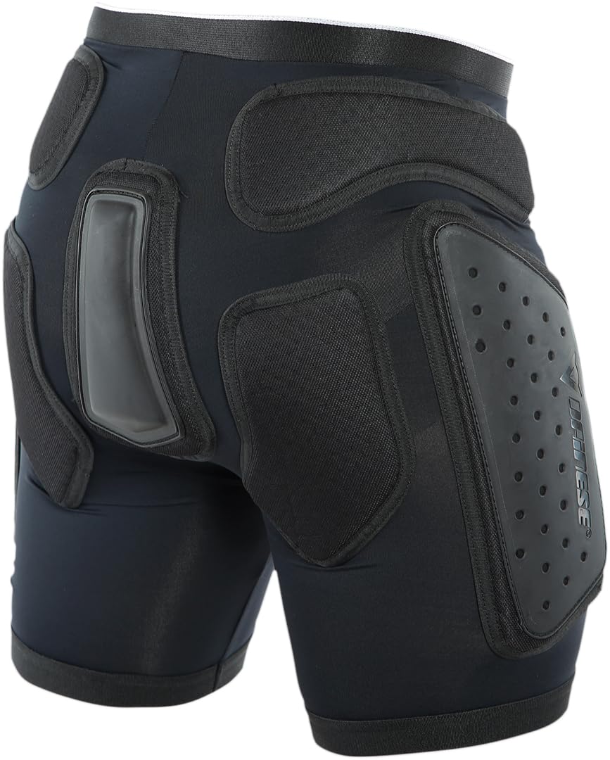 DAINESE, ACTION EVO męskie spodenki narciarskie z ochraniaczami, czarne/białe, M