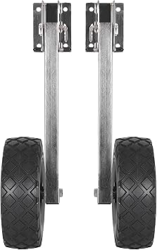 BRIS Inflatable Boat Transom Launching Wheels 10" Solid Wheels