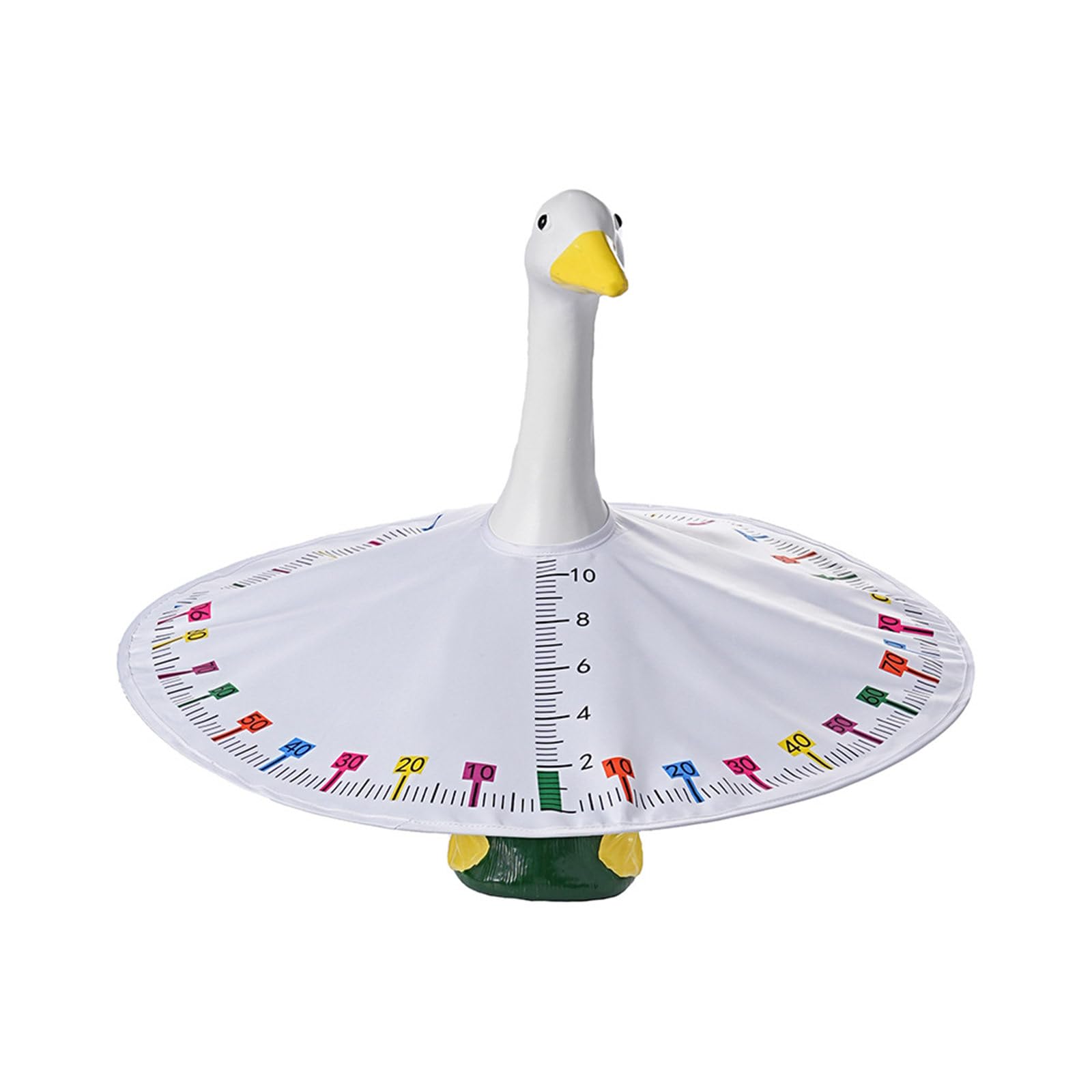 Msioytog Porch Geese Figurine Clothing Ruler Print Polyester Geese Cloak for Back to School Day Thanksgiving Easter Celebration Recyclable Party Stay