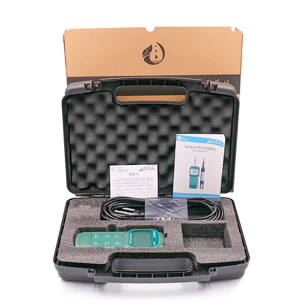 AE6609 Fluorescence Dissolved Oxygen Meter Water Quality Tester Measuring Range 0.0~15.0 (mg/)/0.0~119.9%