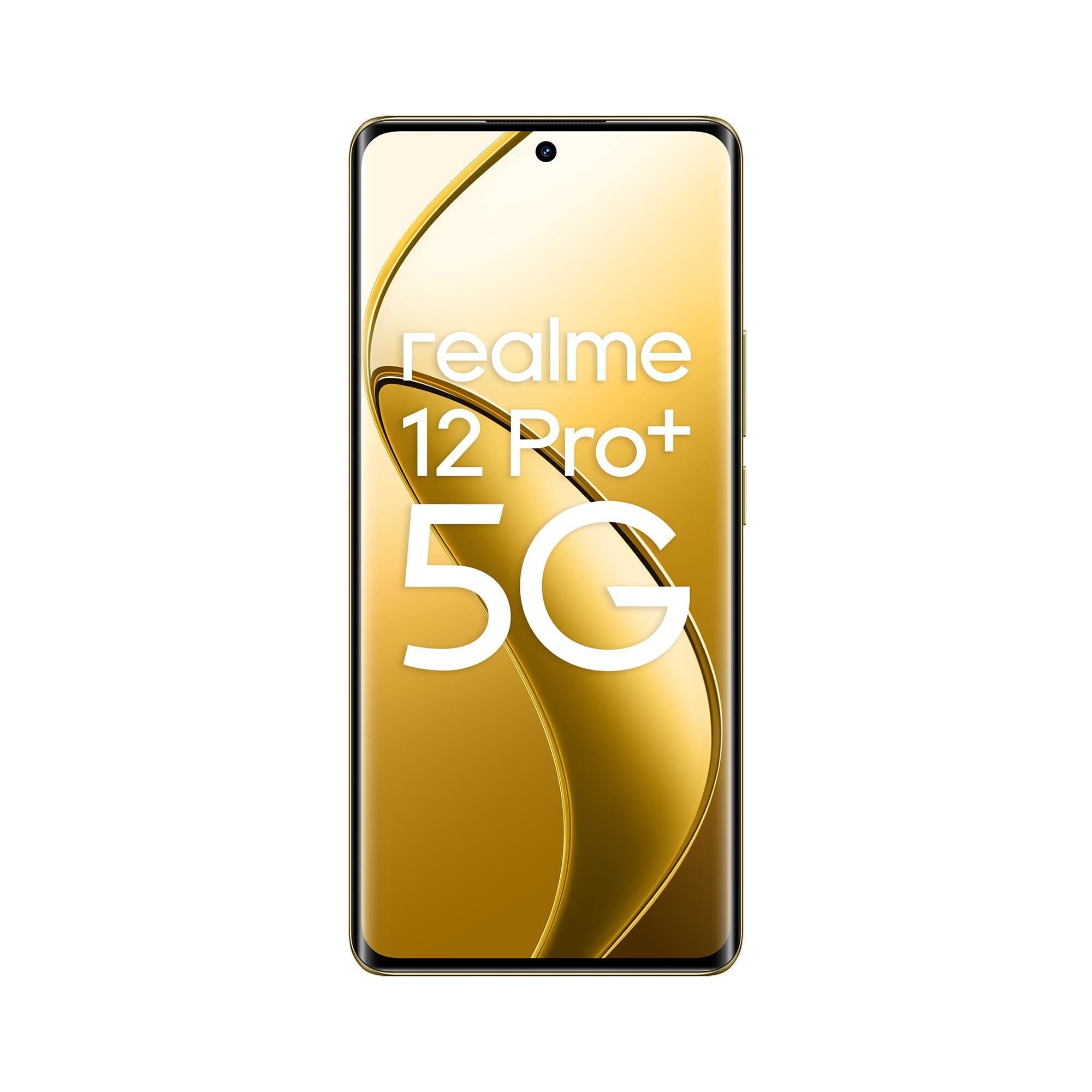 realme 12 Pro+ 5G Smartphone 8+256GB, Snapdragon 7s Gen 2, Fotocamera 64MP+50MP IMX890 OIS, Display Curvo AMOLED 120Hz da 6,7 Pollici, Batteria 5000mAh SUPERWOOC 67W Ricarica, Doppia SIM, Beige