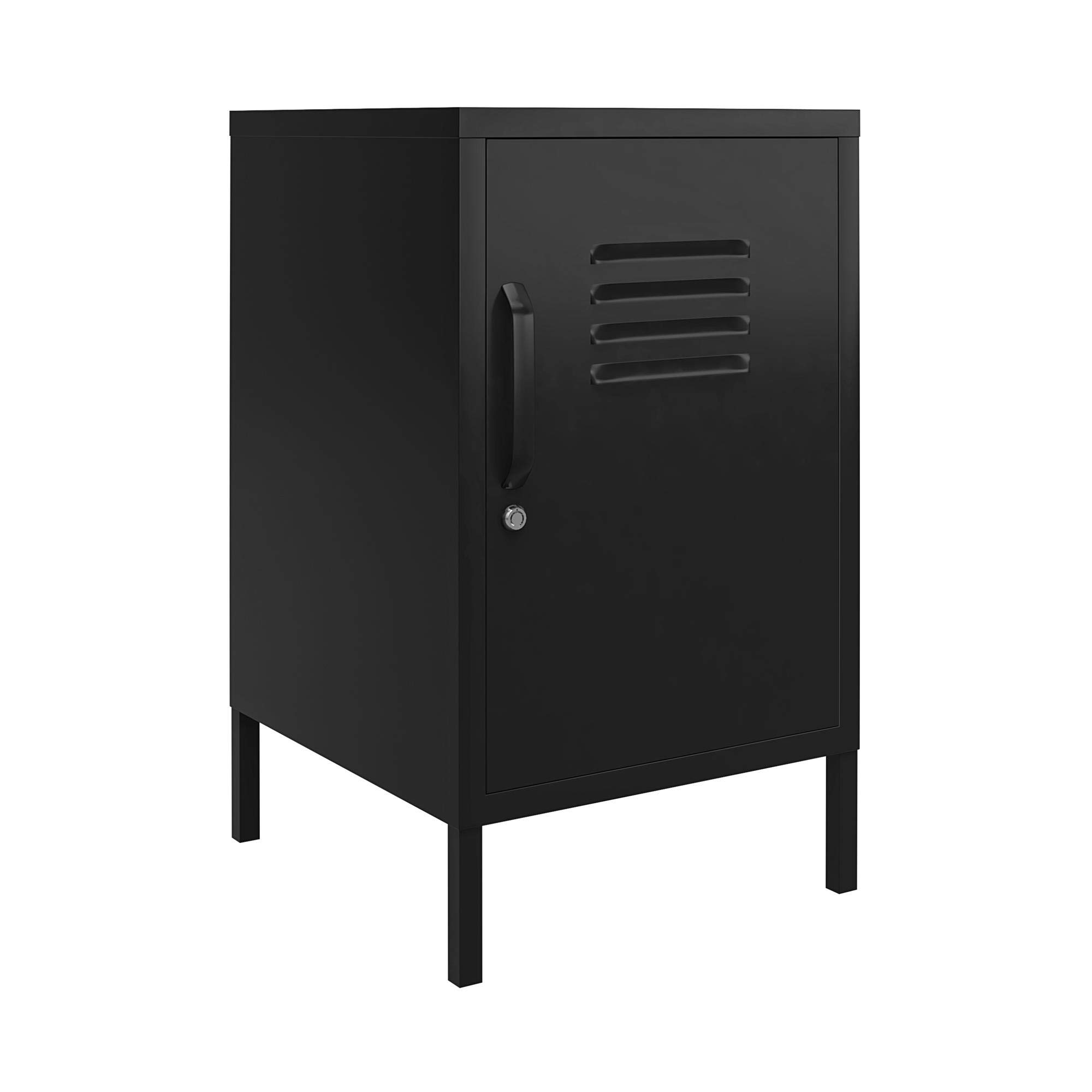 Dorel Home Mission District End Table Black Metal, 40x38x69cm (DxWxH)
