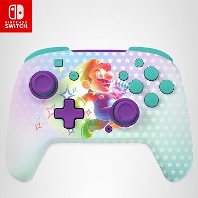 Turtle Beach Rematch Invincible Mario Controller da gaming wireless per Nintendo Switch. Funziona anche con Nintendo Switch 2 - Pulsante C non disponibile.