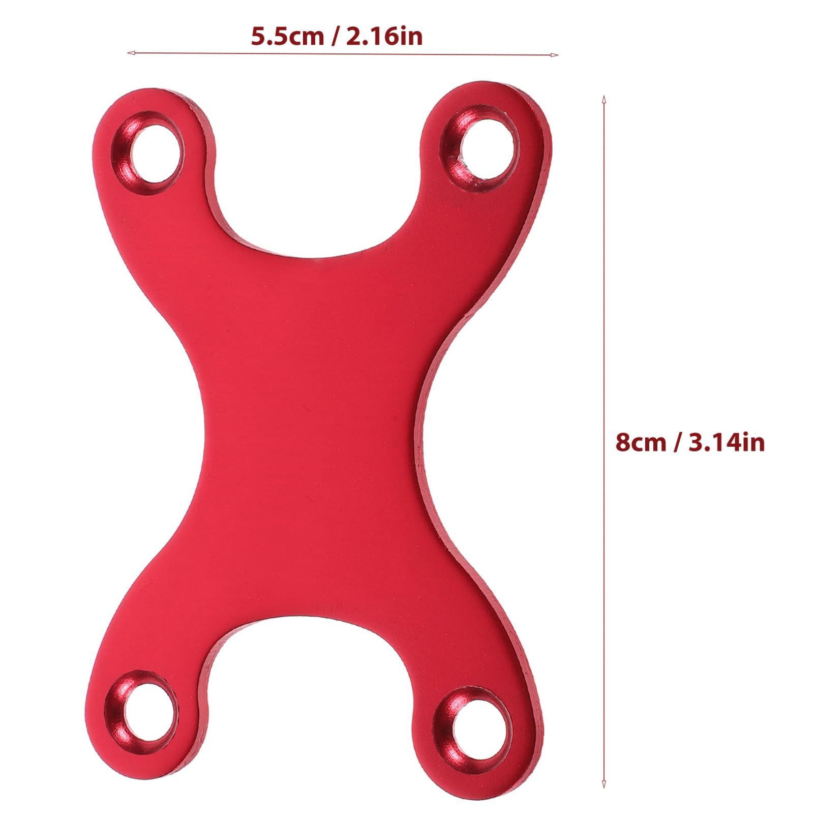 Hemoton 2Pcs Sink Skateboard Gasket Washers Durable Multi Function Support Accessories for Skateboard Repair Sturdy Aluminum Design Rounded Corner for All Skateboard