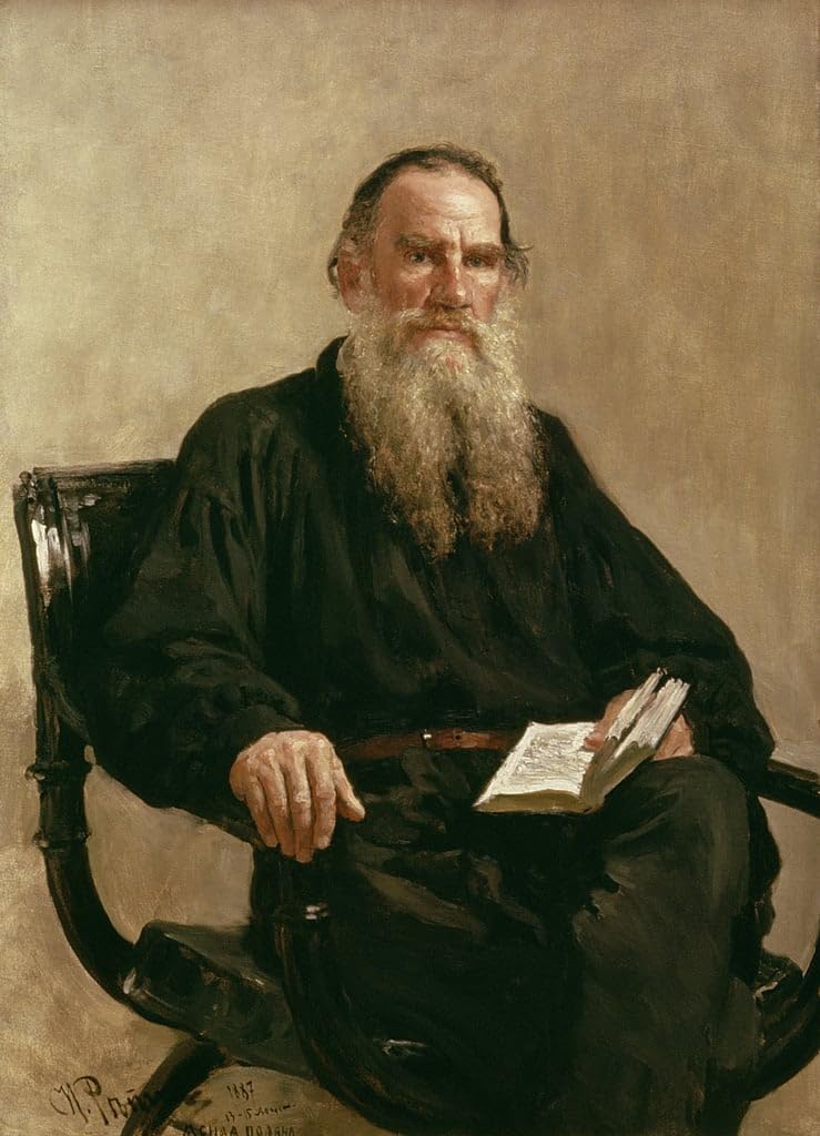 Lev Tolstoï poster grand format toile sans cadre pour mur vide