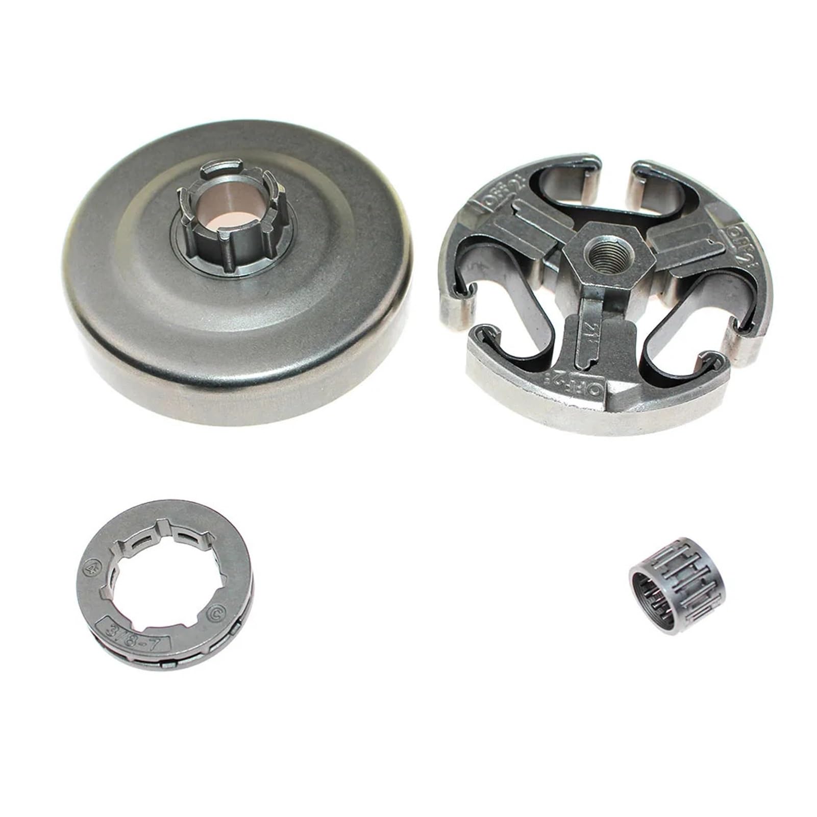 QHLNXSA for Husqvarna 61 66 162 266 268 272 272XP for Jonsered 625 625II 630 Super 670 Champ 670Supper II Clutch Drum Sprocket Rim Kit Reset