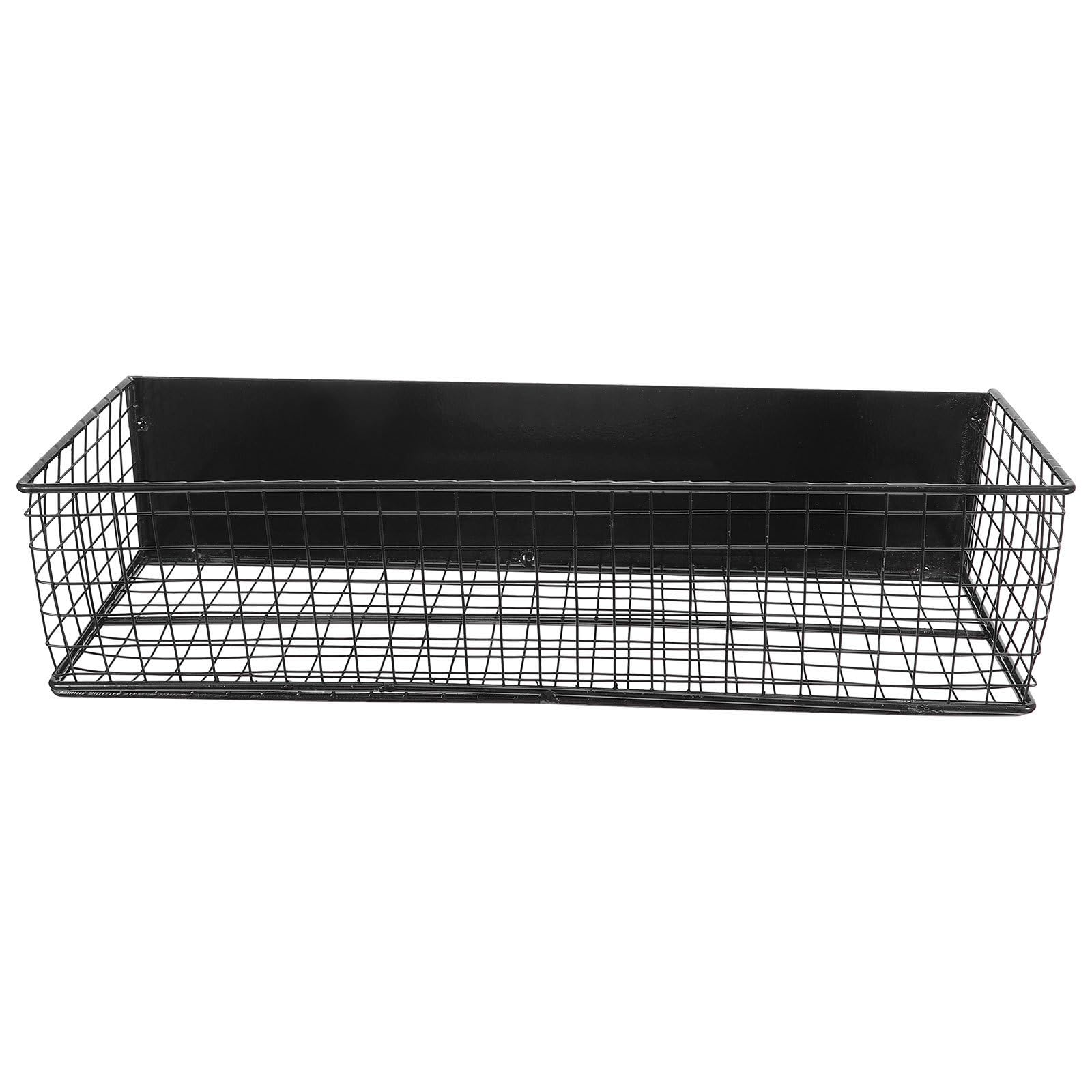 EXCEART Contenitore Frigorifero Magnetico, Cestino Portaoggetti per Frigorifero, Ferro, Nero, Posizionamento Flessibile, per Snack e Condimenti, Cucina e Dispensa
