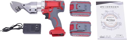 Miniatura 2 de LIYUANJUN Cizalla de metal de 36 V, cizalla eléctrica de metal de 600 W con cargador y caja, ajuste de dos velocidades, tijeras eléctricas para