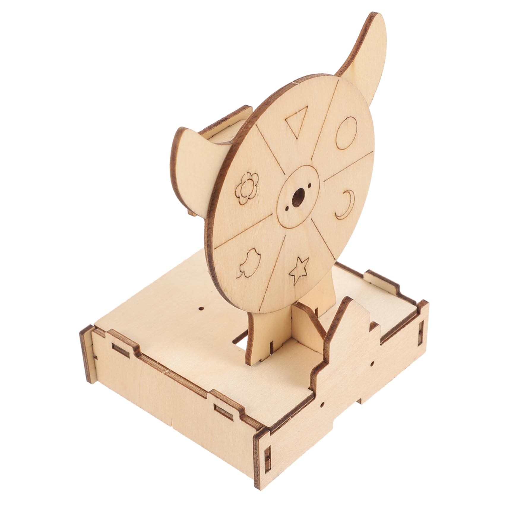 ifundom Wooden Prize Wheel Game DIY Puzzle Prize Wheel for Parties for Bars Gatherings