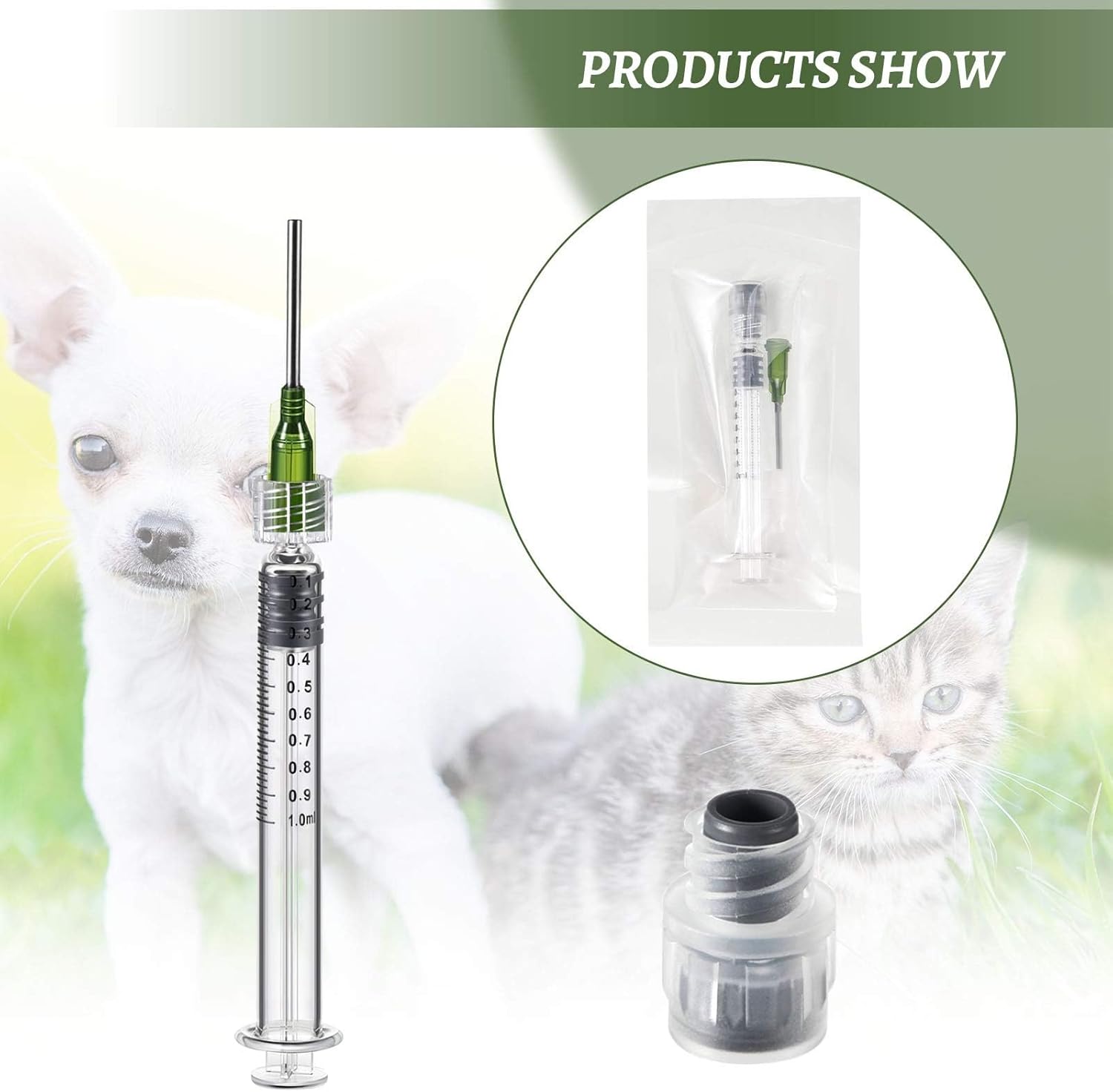 12 Pcs 1 ml Borosilicate Glass Luer Pets Syringe Reusable Glass Syringe with 14 GA Blunt Tip Fill Individually Packaged Use for Art and Craft, Thick Liquid, Oils, Vet, Glue, Lab, Ink
