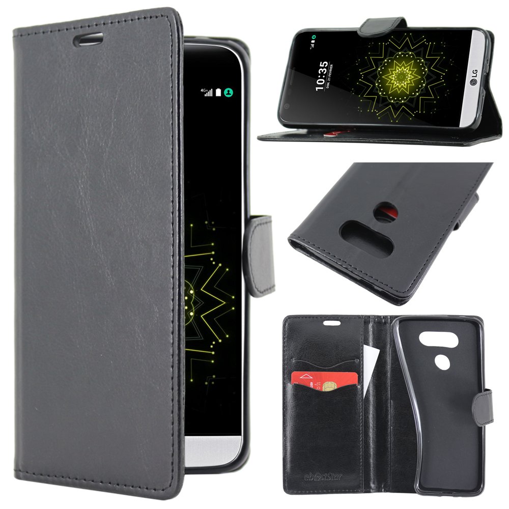 Custodia A Portafoglio Con Flip Magnetico Per LG G5 - Pelle PU Con Slot Per Carte E Supporto, Antiurto