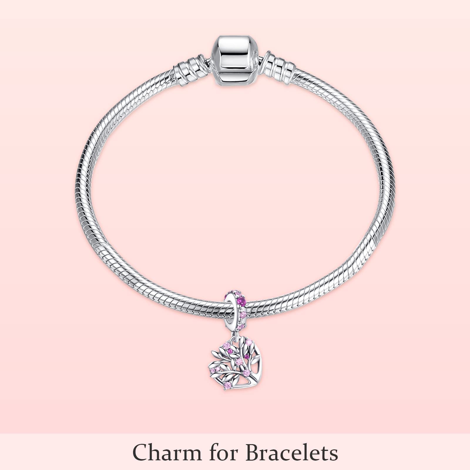 Annmors Charm Pendente Lucciola Gatto Mamma Farfalla Ciondoli Compatibile con Braccialetti e Collane Donna