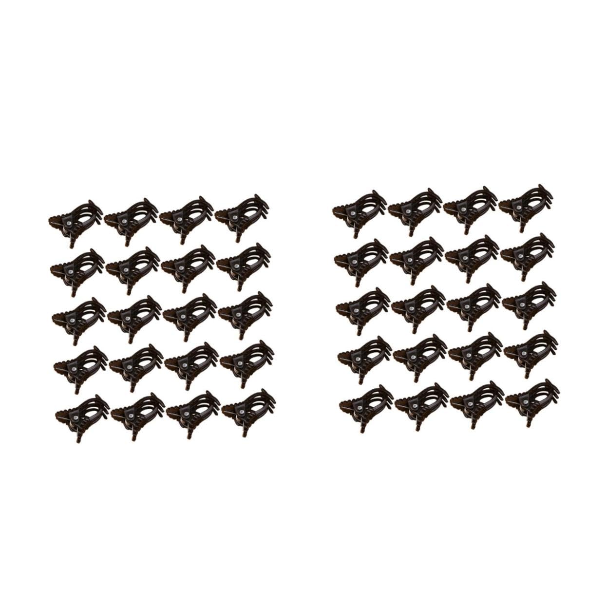 BESTonZON 2 Sätze Orchideen Clips Langlebige Pflanzensicherungsclips Kunststoff Für Gartenbedarf Zur Unterstützung Von Orchideen Und Pflanzenstängeln Braun 150 Stück * 2