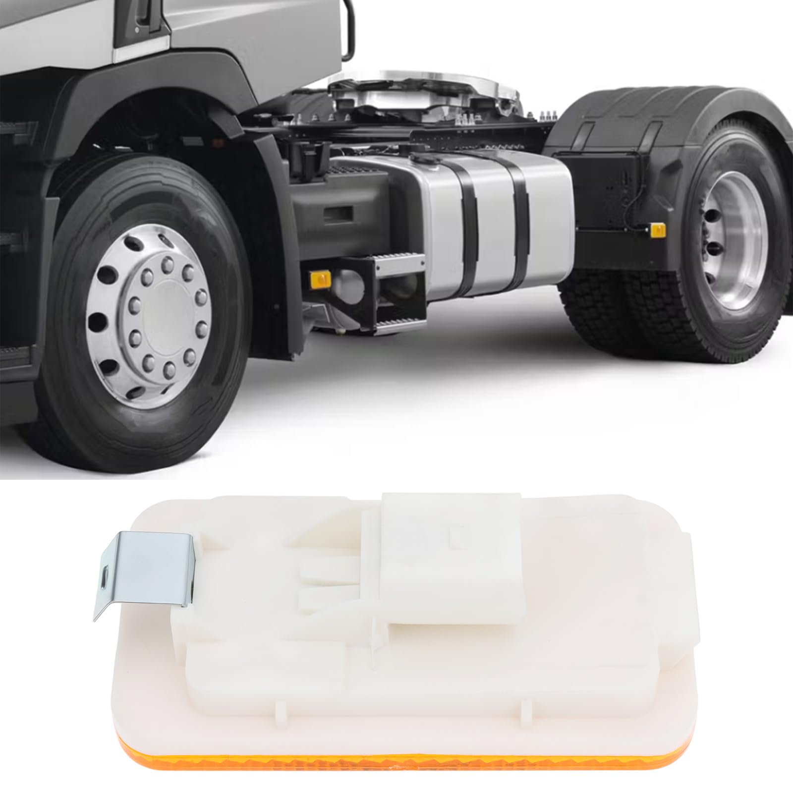 The Lord of the Tools 2 lámparas de repetición de marcador lateral ámbar LED de 2 pines para coche 7423387844 compatible con Renault serie C compatible con VOLVO