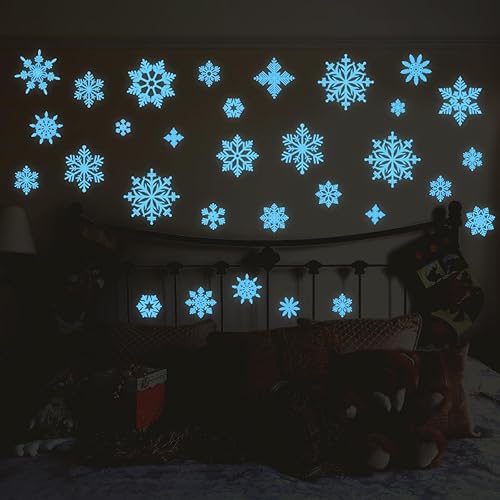 Miniatura 61 de Calcomanías de pared para árbol de Navidad de 38.58 x 37 pulgadas, calcomanías de pared extraíbles para ventana de Navidad, decoración para Navidad