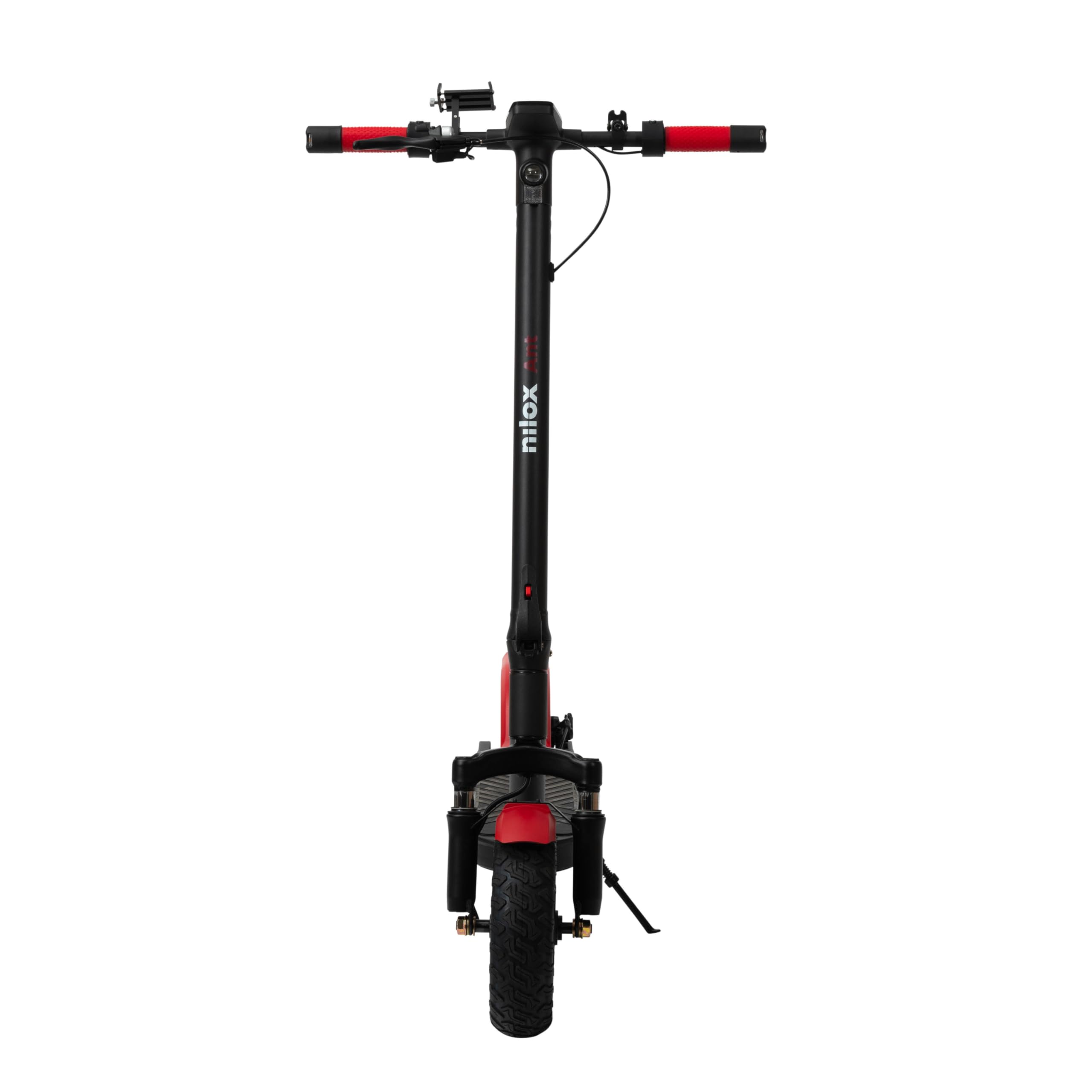 Nilox Monopattino Elettrico, Monopattino Ripiegabile con Ruote Offroad da 10'', Batteria 36V 10Ah, Autonomia 30Km, Display LCD, App con Funzione di Bloccaggio
