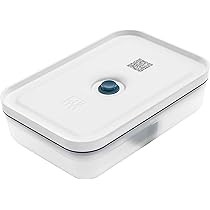 ZWILLING Fresh & Save Lunch Box Sottovuoto, L Piatto, Plastica, Semi Trasparente-La Mer