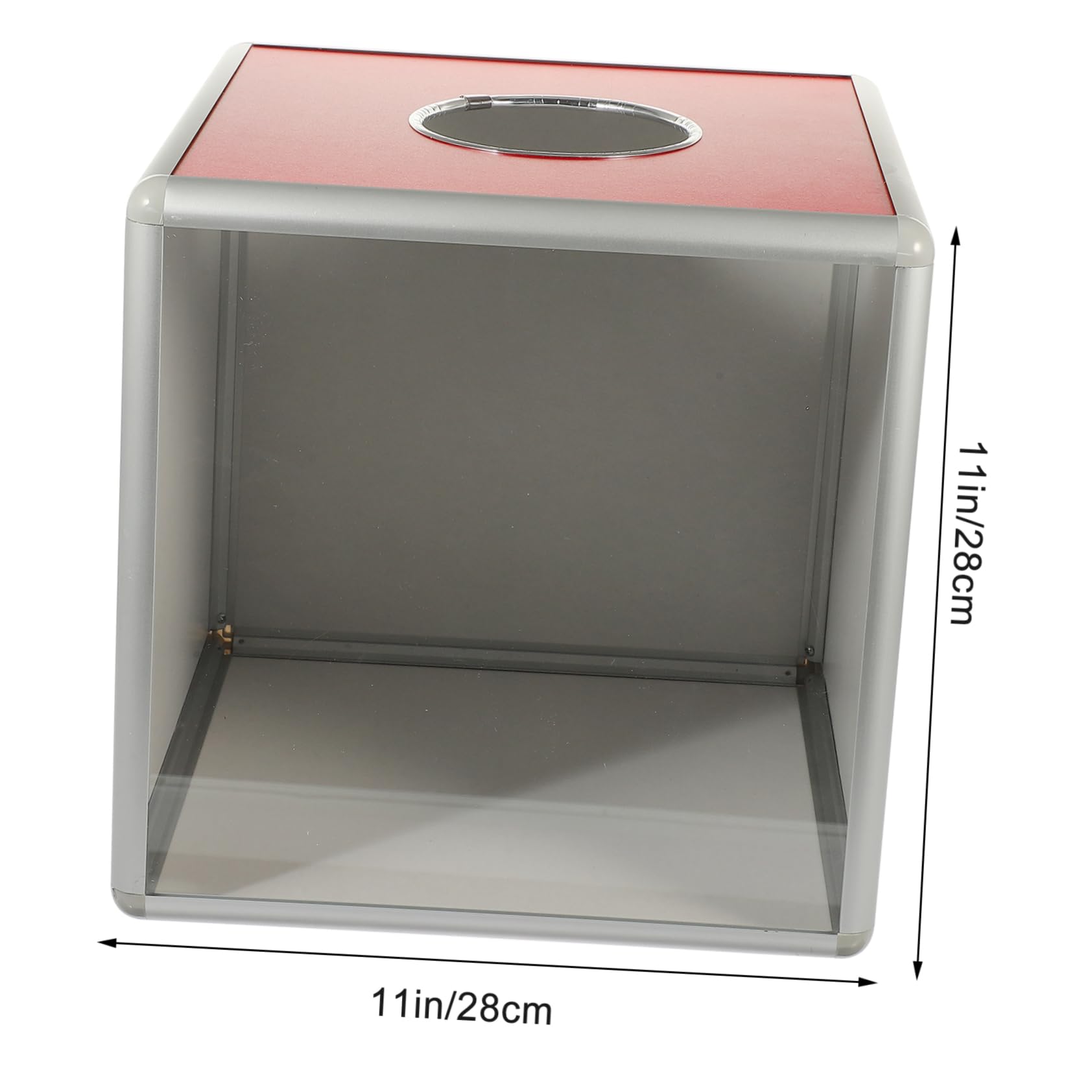 Boîte à Tombola Cubique Transparente, Acrylique et Alliage D'aluminium