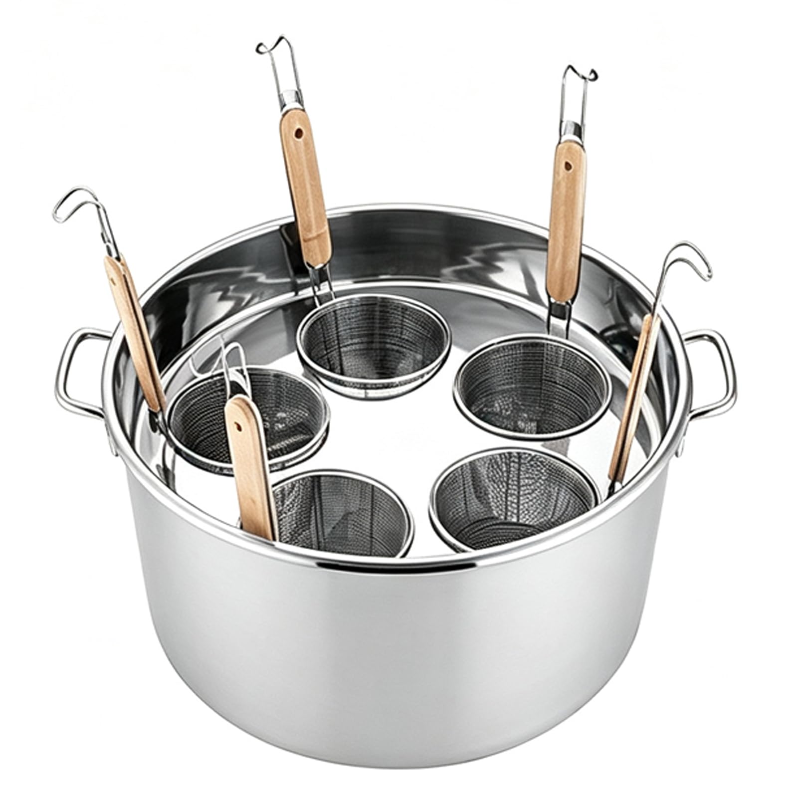 Cuocipasta, Pentola per Pasta con 3/4/5 Cestelli e Coperchio