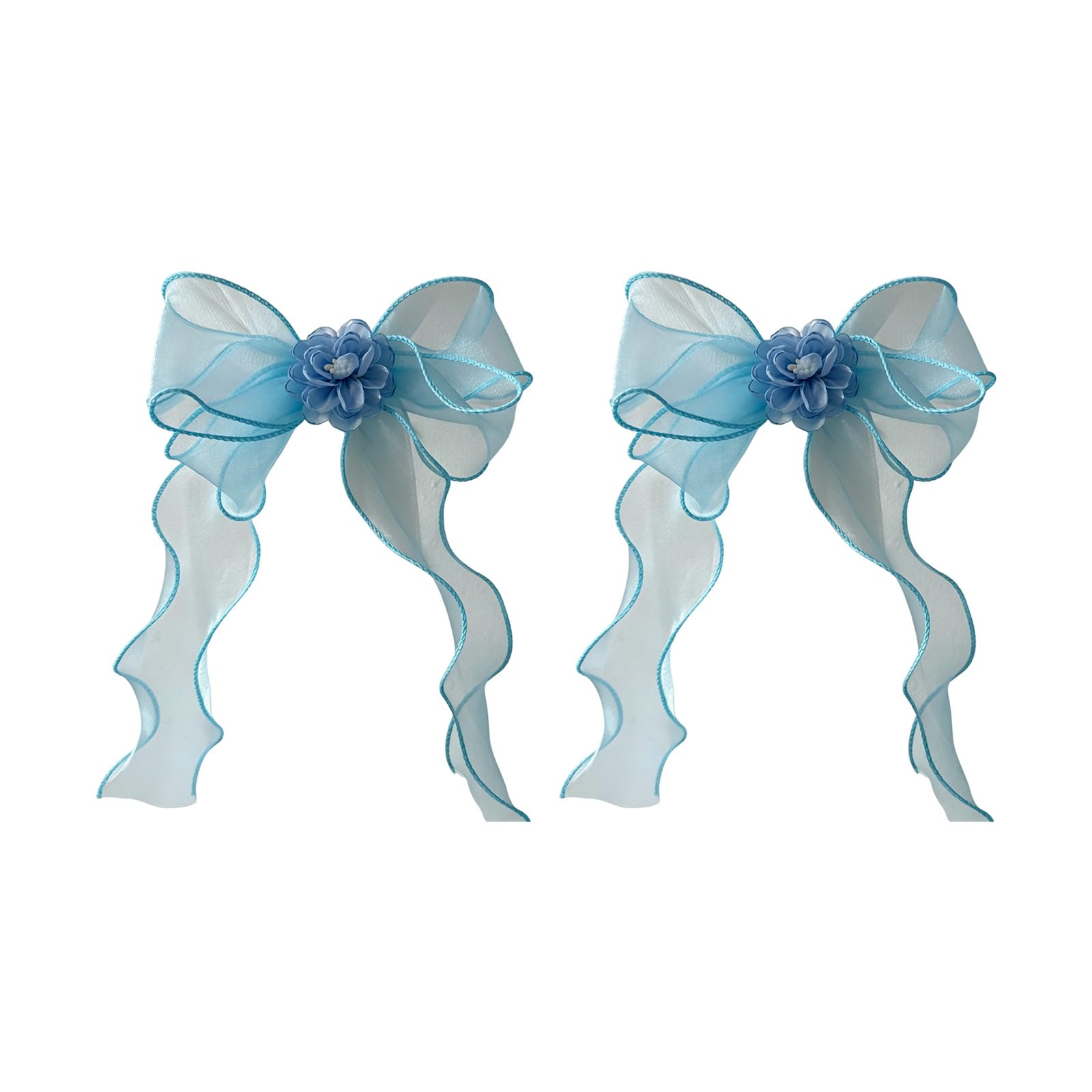 Zxfdsfdbnm Camellias Sheer Tulle Curtain Tiebacks for Home Hotel Decoration French Flower Curtain Tie Back