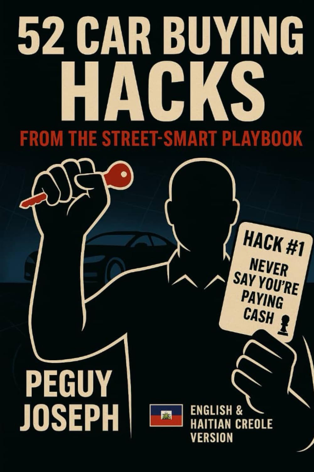 52 CAR BUYING HACKS FROM THE STREET-SMART PLAYBOOK: 52 ZEL KAT ENTELIJANS POU NEGOSYE MACHIN NAN DEALERSHIP      Paperback – Large Print, November 17, 2025