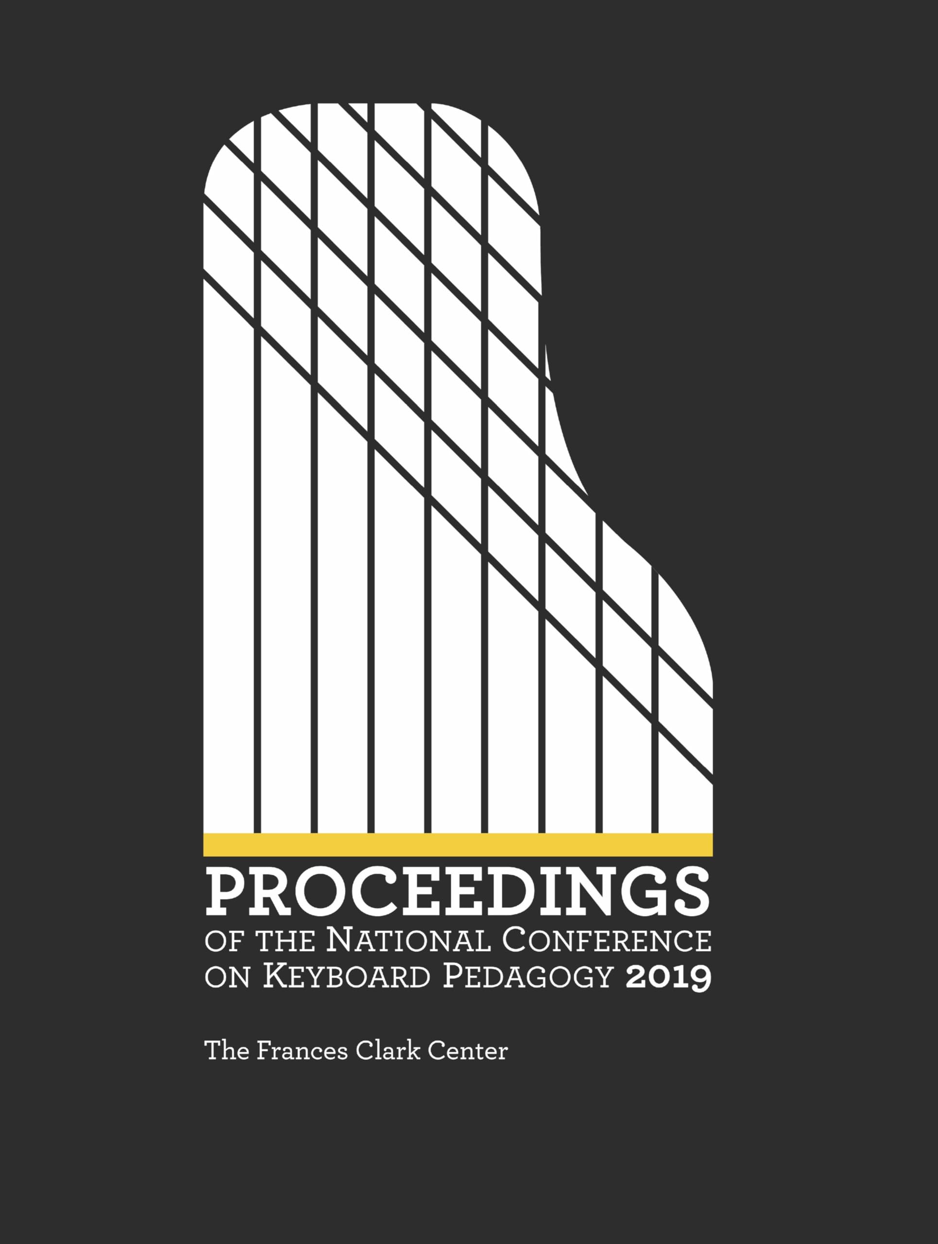NCKP 2019 Keyboard Pedagogy livre apprentissage piano et pédagogie