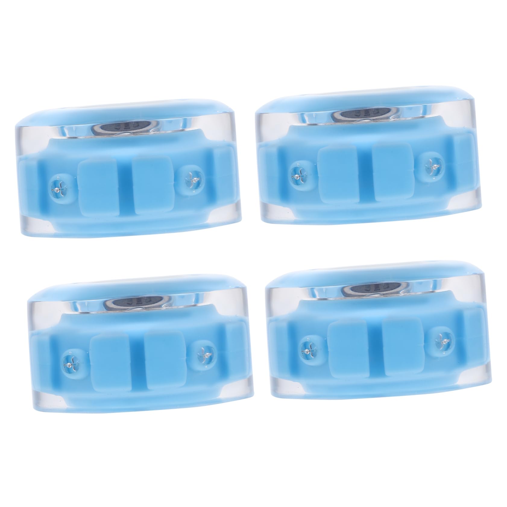 HONMEET Roller Skate Accessories 4pcs Double Row Skate Wheels Wear-resistant Outdoor for Roller Skating