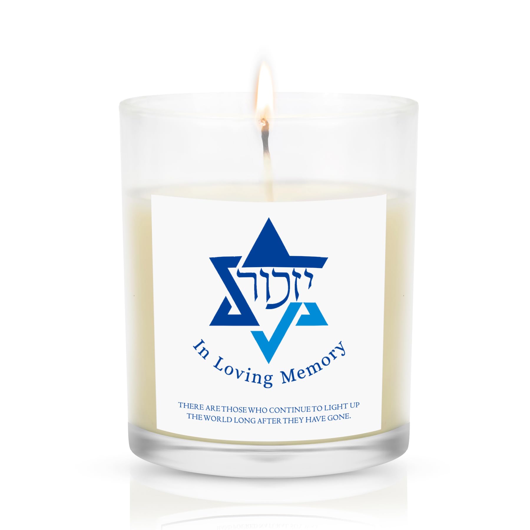 Yahrzeit Świece – świece pamiątkowe Yahrzeit, świece pamiątkowe na utratę ukochanej osoby, żydowskie świece pamiątkowe, naturalna świeca z wosku sojowego, ręcznie nalewana 170 ml