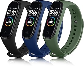 Tobfit 3 Pezzi Cinturino per Xiaomi Mi Band 4/ Mi Band 3, Cinturino Silicone di Morbido Traspirante di Colorati per Mi Band 4/3 (BPACK)