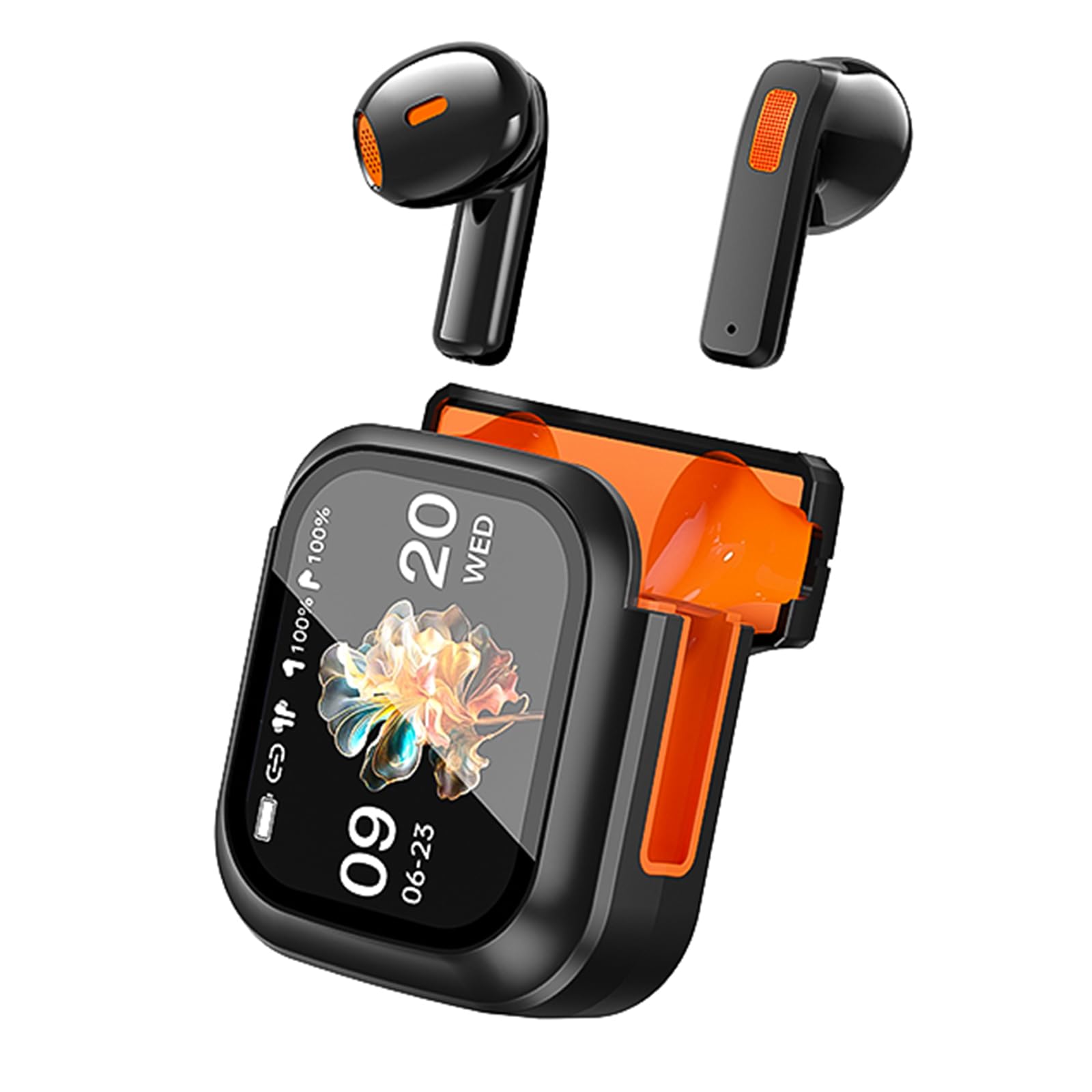 Nixo1nice AI Translation Earbuds Real Time, Language Translator Earbuds 165 Language 3-in-1 Translator with Open Ear Design, Touch Screen & 60-Hour Battery Life for Travel, Business & Learning
